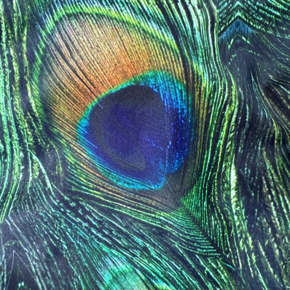 Blackmilk - Peacock Feather Skater Dress, Size Medium - Picture 3 of 3